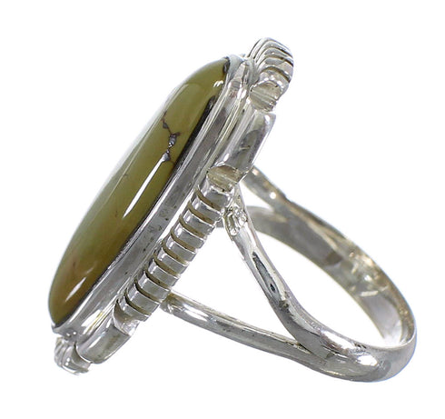 Turquoise Southwest Genuine Sterling Silver Ring Size 5-3/4 QX86737